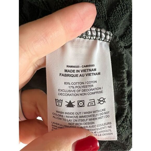 Nike Womens Olive VTG Quilted Crop Top Size L - Picture 3 of 5